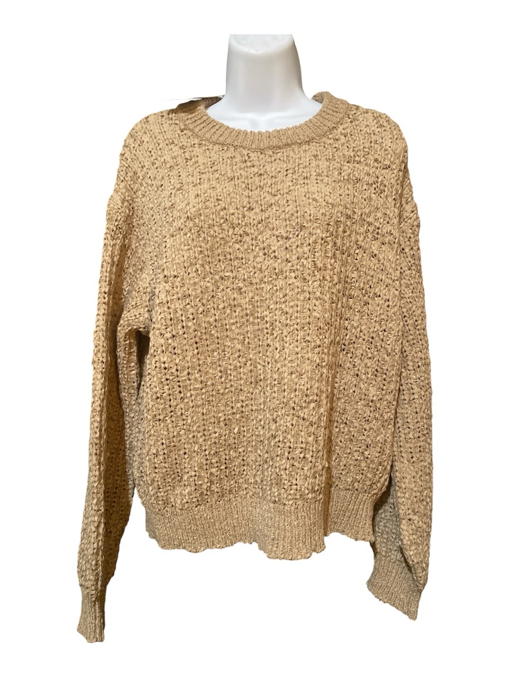 a new day Cream Textured Crew Neck Sweater